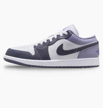 Кросівки чоловічі Jordan 1 Low Violet/White 45 Білий, Фіолетовий 553558-145