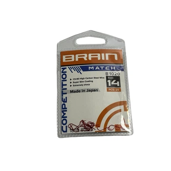 Крючок Brain Match B1020 #14 (20 шт/уп) к:red,1858.80.25