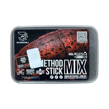 Метод микс Interkrill Пеллетс "METHOD/STICK MIX", 400 г+ (Ликвид Криль-Монстр Краб, 50г), PLS-009