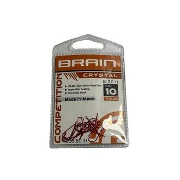 Крючок Brain Crystal B2011 #10 (20 шт/уп) к:red,1858.80.31