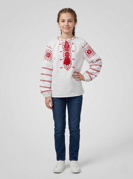 Вишиванка для дівчинки підлітка 152 Червоний SOLOMEYA (715794-152)