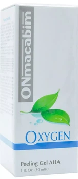 Очищающий гель пилинг с AHA кислотами OnMacabim Oxygen Peeling Gel AHA 30ml