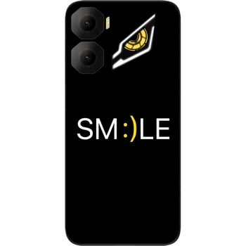 Чехол силиконовый SMTT для ZTE Nubia Neo 3 5G с изображением с надписью Smile Mood