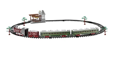 Детская железная дорога Yufeng 99-65 подсветка движение вперед 4 вагона длиною 84 см. Multicolor (180016)