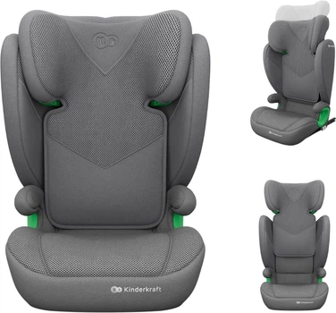 Автокрісло Kinderkraft Junior Fix 2 Plus i-Size Grey (KCJUFI20GRYPL0N)