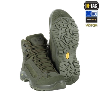 Черевики тактичні демисезонні M-TAC PRO LINE зелені 40