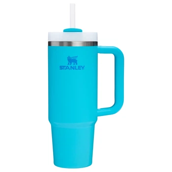 Термокружка Stanley Quencher H2.0 FlowState Vacuum Insulated Stainless Steel Tumbler Splash Лазурный 887мл
