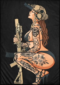 Банер Tactical girl №1 SBP-05 o/s, кольоровий