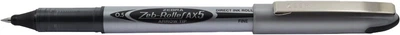 Роллер Zebra Zeb AX 5 Черный 0.5 мм Серебристый корпус (4901681104710)