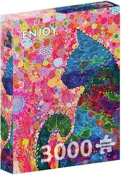 Puzzle Enjoy Kolorowy kot 3000 elementów 113222 (5949194021284)