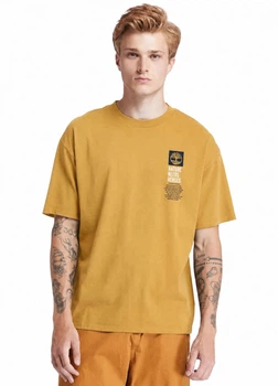 Футболка из хлопка Timberland tb0a6azp S горчичная (100012025)