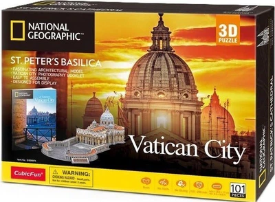 Пазл 3D Cubic Fun National Geographic: Собор Святого Петра 101 элемент 306-DS0997H (6944588209971)