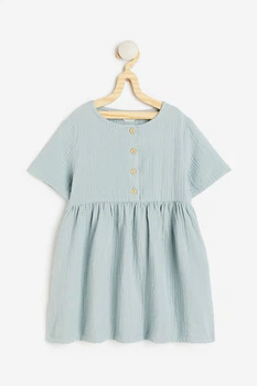 Муслиновое платье H&M 1027159010c66 92см голубое (100013048)