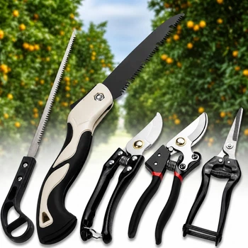 Набор садовых инструментов Garden Set SK-5 – секаторы, чем для прививки, набор для прививки, инструменты для обрезки деревьев и кустов. Jam6563