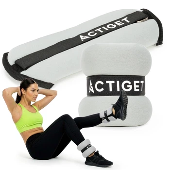 Утяжелители-манжеты для ног и рук Actiget 2 x 1 кг ACT0128 Grey/Black