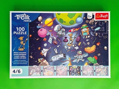 Пазли "100 UFT" (16544) The Treflik Family Робобот у космосі 4/6 Trefl