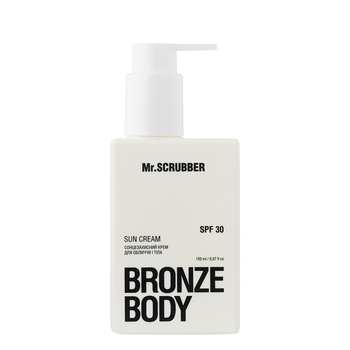 Сонцезахисний крем для обличчя і тіла Mr.Scrubber Bronze Body 30 SPF 150 мл