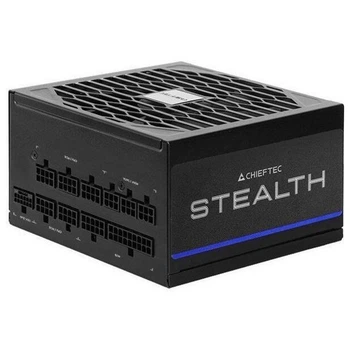 Блок живлення CHIEFTEC Stealth (1000W), >92%, 80+ Platinum, 135мм FDB, 1xMB 24pin(20+4), 2xCPU 8pin(