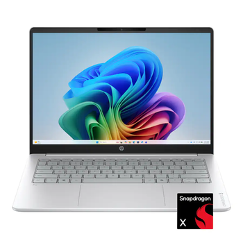 Ноутбук HP Omnibook 3 14-hz0005dx Glacier Silver 14" IPS 1920x1200 60 Гц / Qualcomm Snapdragon X1-26-100 / Qualcomm Adreno / RAM 16 ГБ / LPDDR5x / SSD 512 ГБ / Windows 11 Home / 1.35 кг (D0VR2UA)