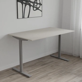 Стол письменный Space Ferrum-decor 750x1200x600 Серый металл ДСП Кашемир 16 мм (SPACE079)