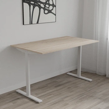 Стіл письмовий Space Ferrum-decor 750x1000x600 Білий метал ДСП Дуб Сан-Марино 16 мм (SPACE024)