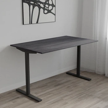 Стол письменный Space Ferrum-decor 750x1000x600 Черный металл ДСП Каштан Арвадонна 16 мм (SPACE001)