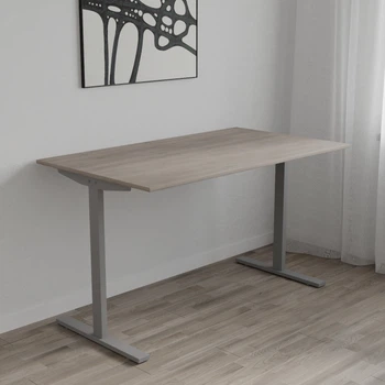 Стол письменный Space Ferrum-decor 750x1400x600 Серый металл ДСП Дуб Кремона Канолло 16 мм (SPACE132)