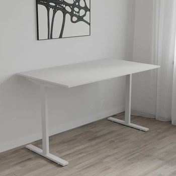 Стол письменный Space Ferrum-decor 750x1400x700 Белый металл ДСП Белый 16 мм (SPACE180)
