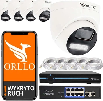Zestaw do monitoringu ORLLO N-SET 5 kamer (N-SET-5K)