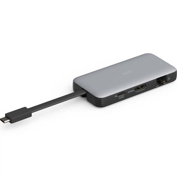 Порт-репликатор Digitus USB-C > HDMI/2xUSB-A/USB-C/SD/MicroSD/RJ54, Travel
