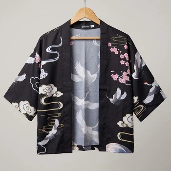 Накидка-кімоно стиль хаорі Honey Fashion Accessories Onesize чорний (50к028)