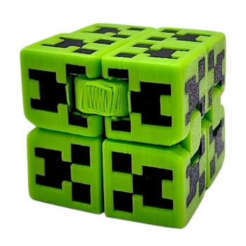 Брелок 3d друк "КУБ НЕСКІНЧЕННОСТІ" (КРІПЕР), Майнкрафт / Minecraft, KEYCHAIN MIC (299215)
