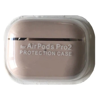 Чохол для AirPods PRO 2 SILICONE CASE/MICROFIBER Pink sand