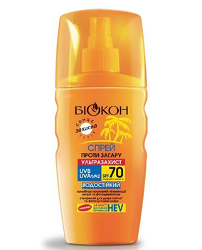 Биокон Спрей против загара Ультразащита SPF 70