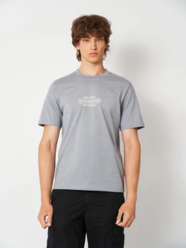 Футболка бавовняна довга чоловіча Jack & Jones 12295049 S Tradewinds (5715873940944)