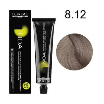 Краска для волос L'Oreal Professionnel Inoa без аммиака, оттенок 8.12, 60 г.