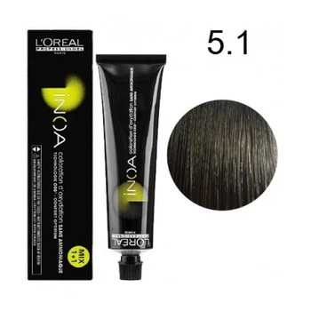 Краска для волос L'Oreal Professionnel Inoa без аммиака, оттенок 5.1, 60 г.