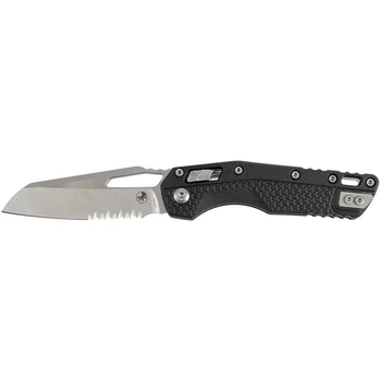 Нож Microtech MSI Stonewash PS Tri-Grip Polymer Black