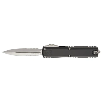 Нож Microtech Ultratech GEN IV D/E Stonewash Black Полуссерейтор
