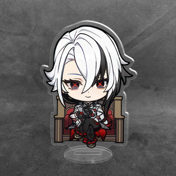 Акриловая коллекционная фигурка Геншин Импакт - Genshin Impact Chibi Арлекино 10 см