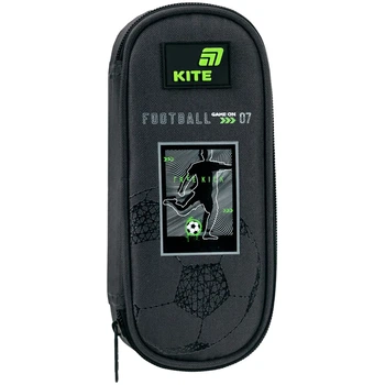 Пенал Kite Goal K26-599-4, 1 отделение, клапан с карманом на молнии, для мальчиков
