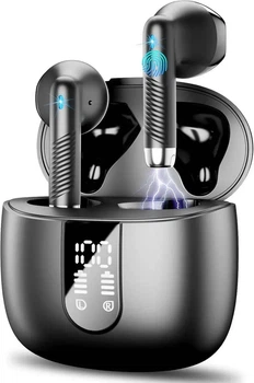 Наушники беспроводные Bluetooth Wasart J55 TWS IP7 с кейсом 40 часов USB-C