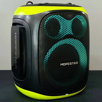 Портативная колонка HOPESTAR Party 130 с 2-мя микрофонами Черный 47942