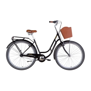 Велосипед женский городской 28" Dorozhnik Retro PH Vbr рама 19" с планетарной втулкой на рост 160-185 см черный (OPS-D-28-349)
