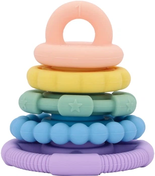 Силіконова піраміда-гризунець Jellystone Designs Морозиво 5 кілець (9343900012652)
