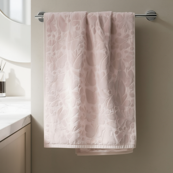 Полотенце для ванной 70х140 см хлопковое универсальное сиреневое Colorful Home PS-6896