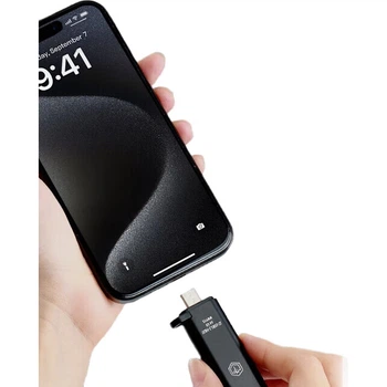 Оригінальний флеш-накопичувач JD Dual-Head USB 3.2 USB-A/C високошвидкісний, 256 ГБ, швидкість читання до 150 МБ/с, компактний портативний металевий USB-накопичувач для телефонів та планшетів IPhone15
