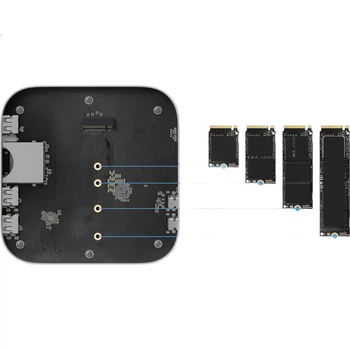 Док-станція Hagibis Macmini M4 для жорсткого диска, корпус USB4, розширення 40 Гбіт/с, міні-хост Thunderbolt 4/5, інтерфейс, настільна підставка, аксесуар