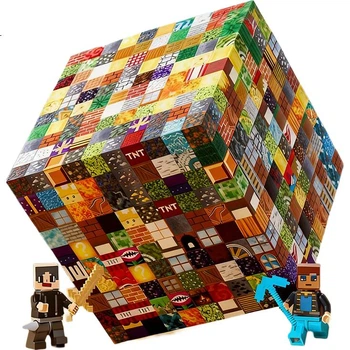 Конструктор BULUQI Minecraft на магнитах для детей 1-6 лет, подарочный