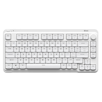 Клавиатура беспроводная KZZI I75 Youth Edition Wireless/Bluetooth/USB White